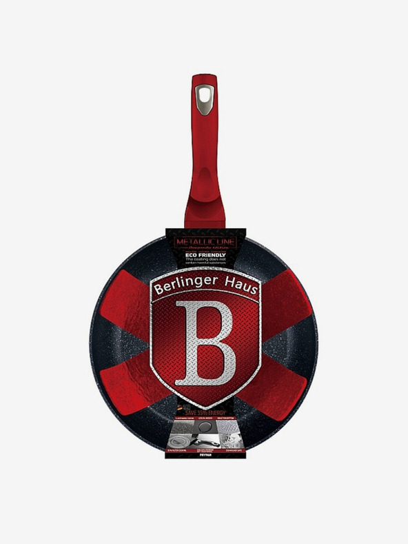 Berlingerhaus Тиган с мраморно покритие 20 см Burgundy Metallic Line BERLINGERHAUS