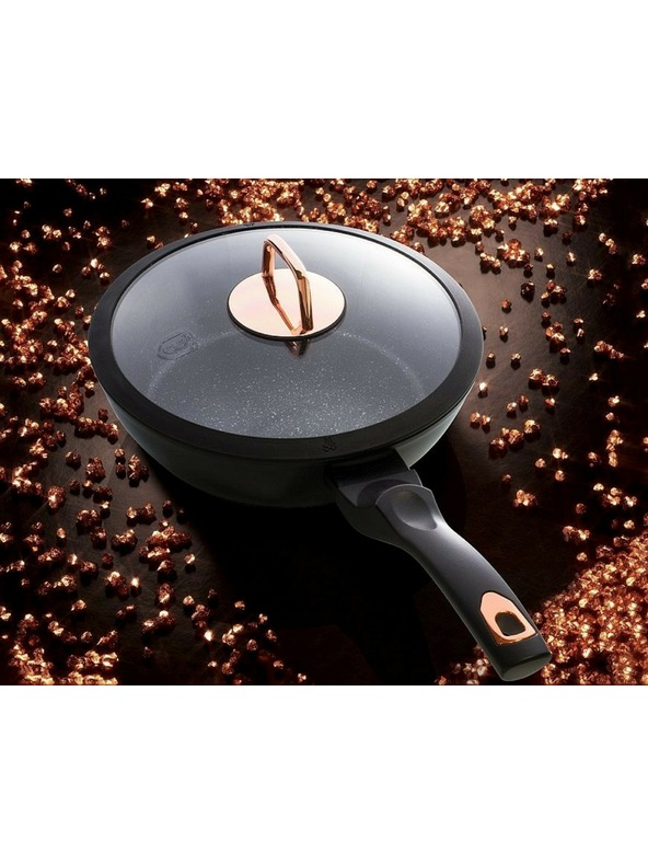 Berlingerhaus Дълбок тиган с капак 24 см Black Rose Collection BERLINGERHAUS