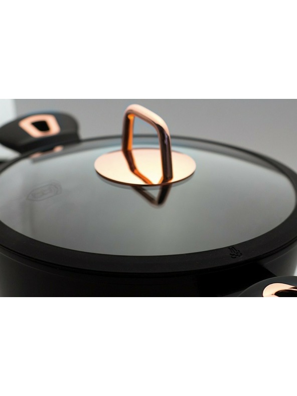 Berlingerhaus Дълбок тиган с капак 24 см Black Rose Collection BERLINGERHAUS