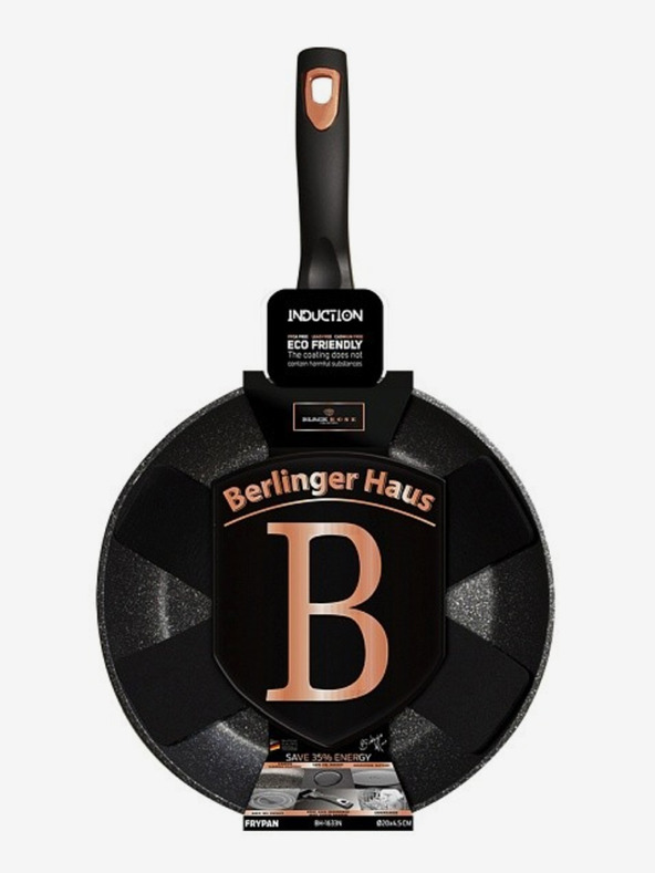 Berlingerhaus Грил тиган с мраморна повърхност 28 см Black Rose Collection BERLINGERHAUS