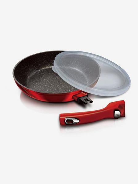 Berlingerhaus Тиган с подвижна дръжка и капак BERLINGERHAUS Burgundy Metallic Line