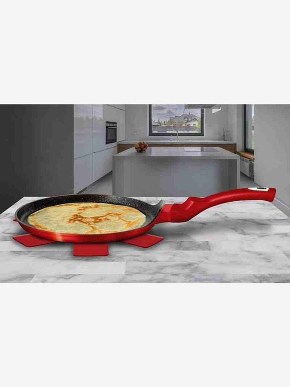 Berlingerhaus Тиган за палачинки с мраморно покритие BERLINGERHAUS Burgundy Metallic Line (25 см)