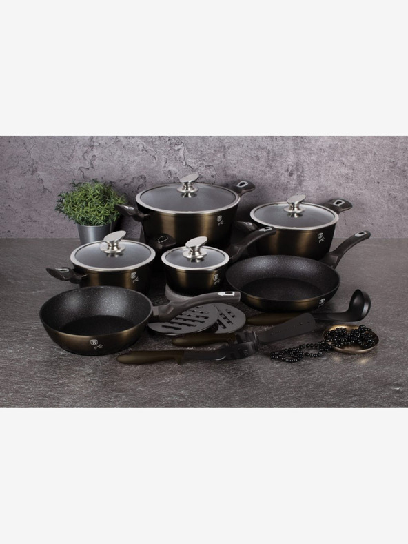 Berlingerhaus Грил тиган с мраморна повърхност BERLINGERHAUS Shiny Black Collection