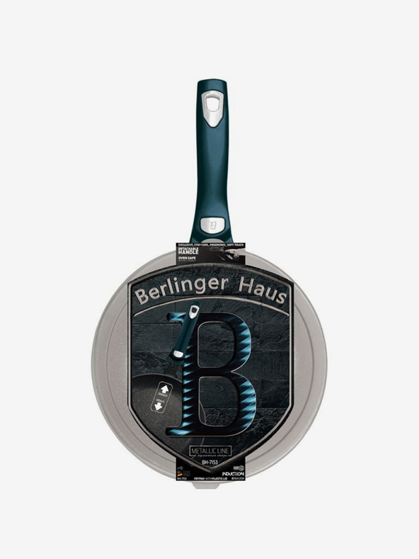 Berlingerhaus Тиган с подвижна дръжка + капак 28 см BERLINGERHAUS Metallic Line Aquamarine Edition