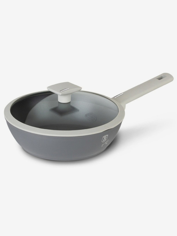 Berlingerhaus Дълбок тиган с капак с титаниева повърхност 24 см Aspen Collection BERLINGERHAUS