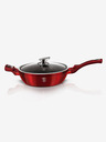 Berlingerhaus Дълбок тиган с мраморно покритие и капак 28 см Burgundy Metallic Line BERLINGERHAUS