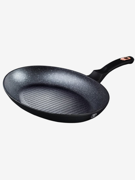 Berlingerhaus Тиган за риба и пържоли с мраморна повърхност 35 см Black Rose Collection BERLINGERHAUS