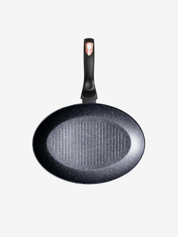 Berlingerhaus Тиган за риба и пържоли с мраморна повърхност 35 см Black Rose Collection BERLINGERHAUS