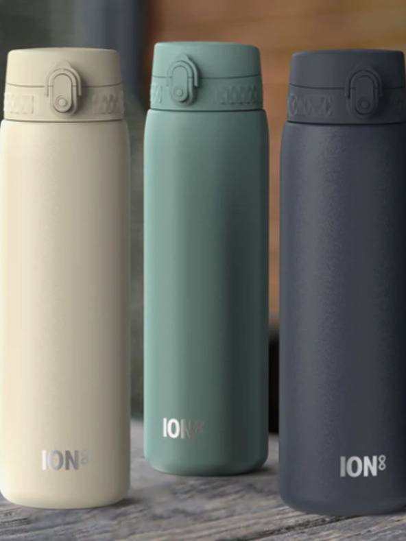 ION8 Тъмносиня неръждаема термос Ion8 One Touch Ash Navy (500 мл)