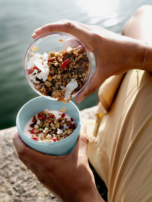 Mepal Светлозелена кутия за храна Mepal Ellipse 500 ml