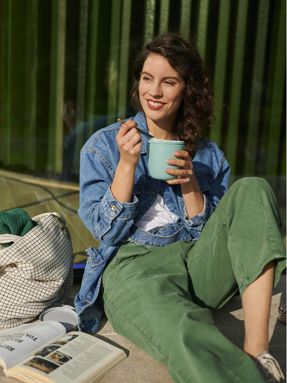 Mepal Светлозелена кутия за храна Mepal Ellipse 500 ml