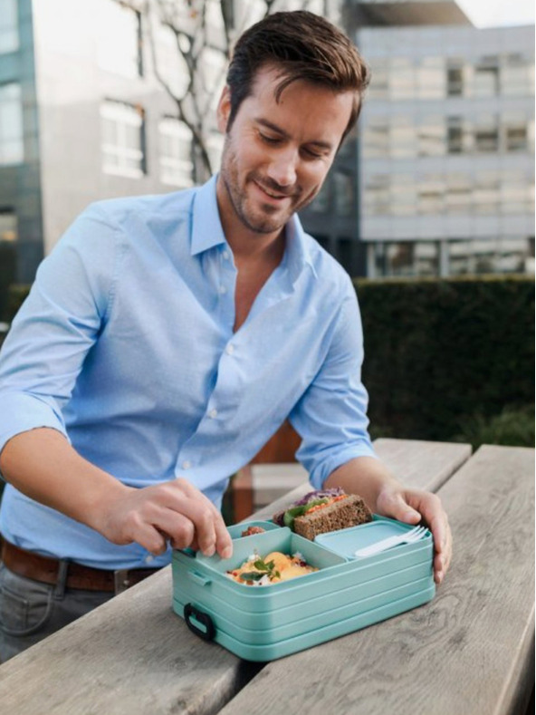 Mepal Светлосина кутия за храна Mepal Bento Midi