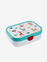 Mepal Тюркоазено и бяло Детска кутия за закуски Mepal Campus Animal Friends