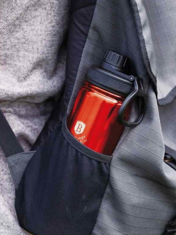 Berlingerhaus Спортна бутилка от неръждаема стомана 0,54 л BERLINGERHAUS Burgundy Metallic Line