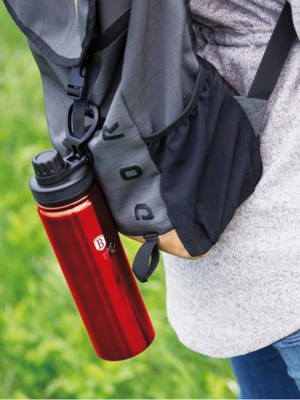 Berlingerhaus Спортна бутилка от неръждаема стомана 0,54 л BERLINGERHAUS Burgundy Metallic Line