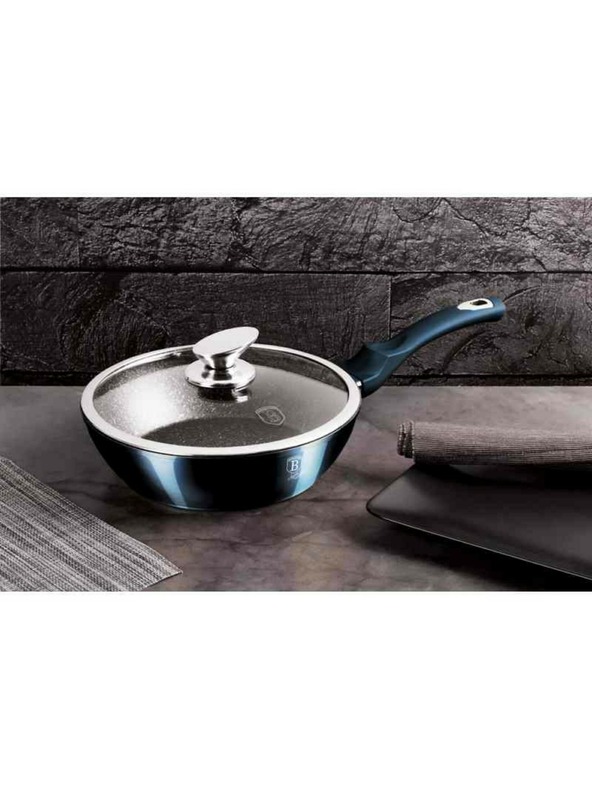 Berlingerhaus Комплект съдове с мраморно покритие 10 бр. Aquamarine Metallic Line BERLINGERHAUS