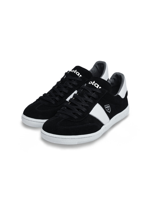 BOTAS *** Мъжки кожени маратонки / обувки в черно и бяло Botas Iconic