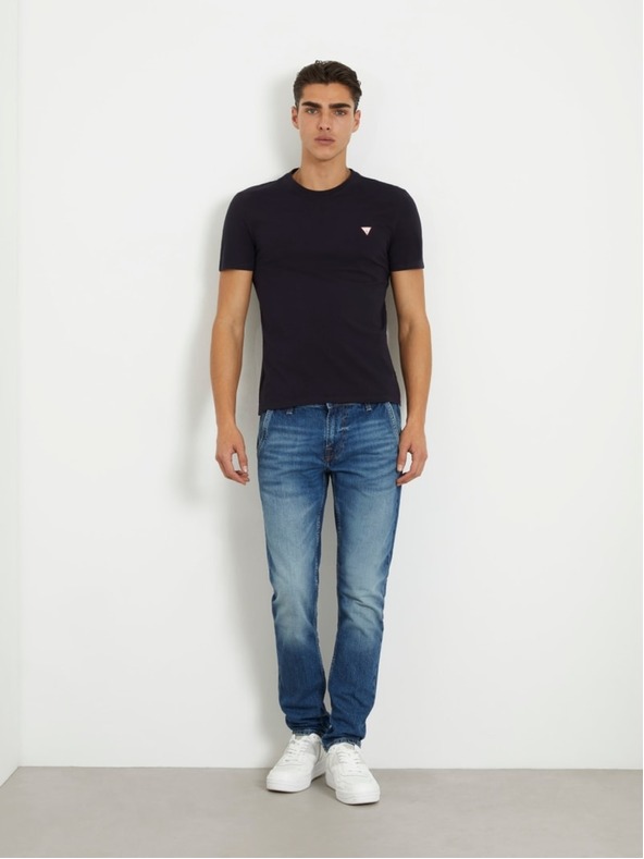 Guess Jeans Мъжка тъмно синя slim fit тениска G7V2 Guess jeans