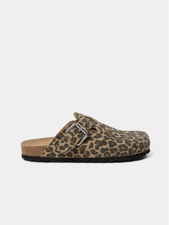 Sofie Schnoor Кафяви дамски шарени чехли Sofie Schnoor