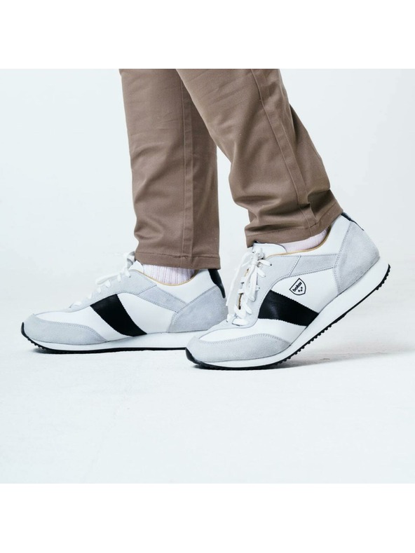 BOTAS *** Дамски кожени маратонки / кецове сиви Botas Authentic Shadow