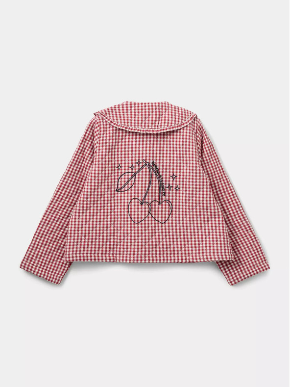 Sofie Schnoor Бяло и червено карирано дамско яке Sofie Schnoor