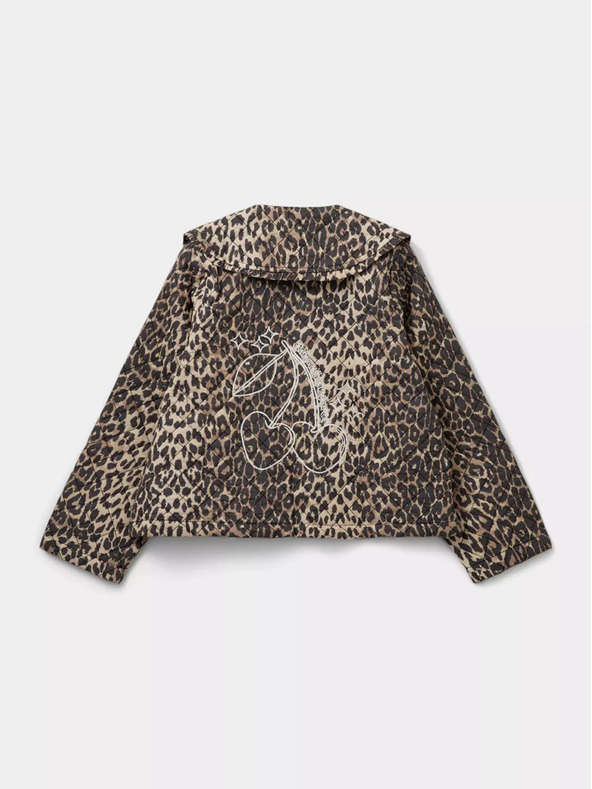 Sofie Schnoor Бежово и кафяво дамско яке с леопардов принт Sofie Schnoor