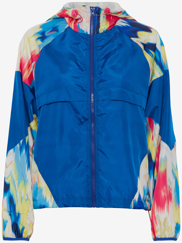 The Jogg Concept Синьо дамско яке с шарка The Jogg Concept