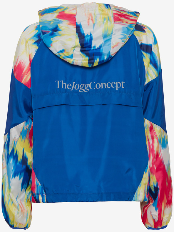 The Jogg Concept Синьо дамско яке с шарка The Jogg Concept