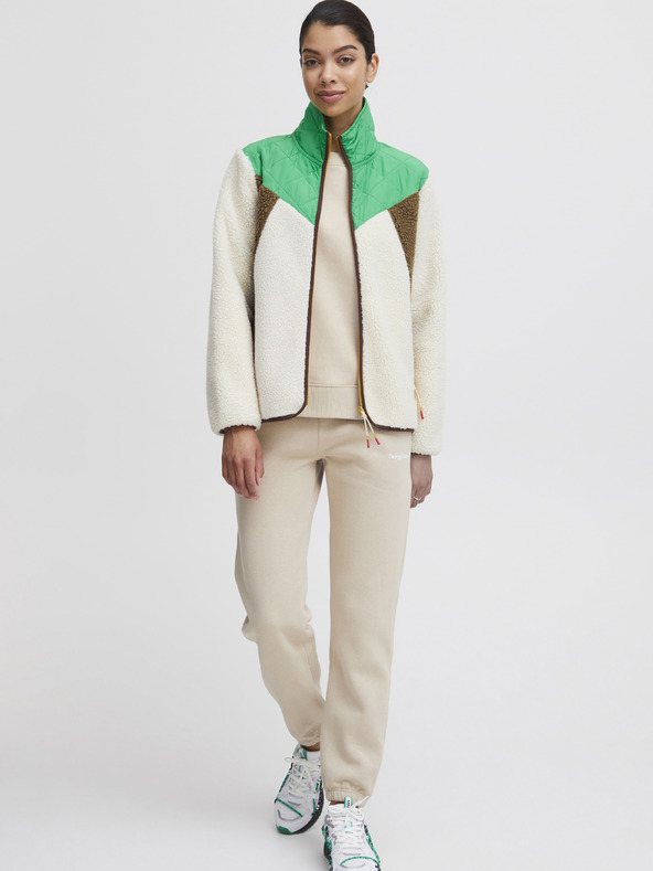 The Jogg Concept Кремаво и зелено дамско яке The Jogg Concept