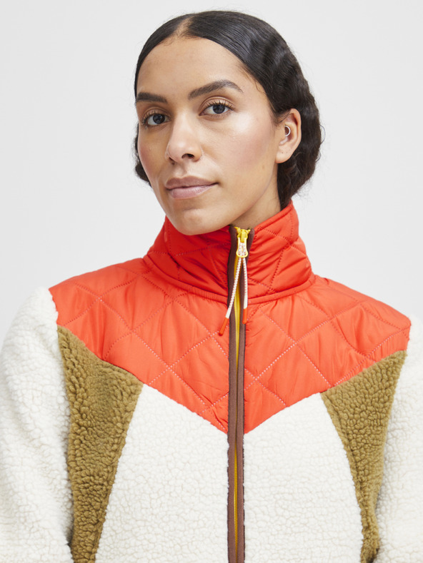 The Jogg Concept Кремаво и червено дамско яке The Jogg Concept