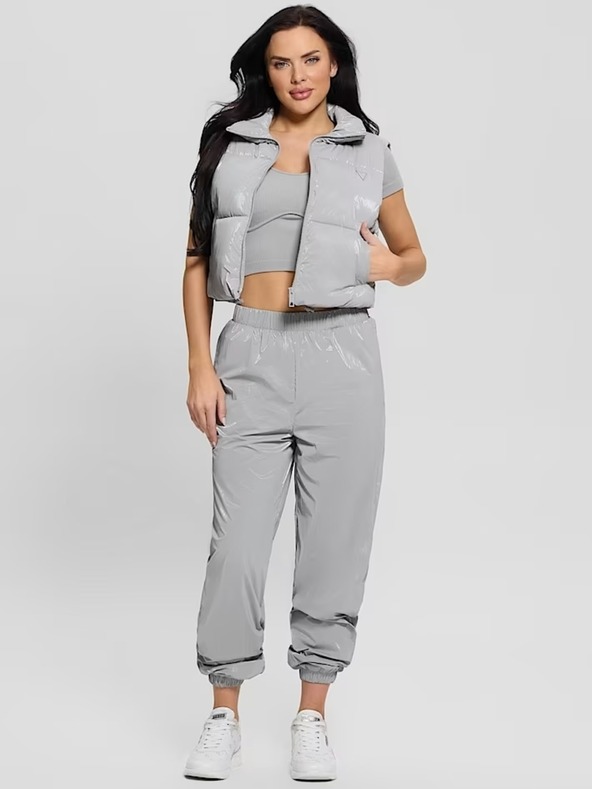 Guess Jeans Дамска сива спортна жилетка Guess jeans