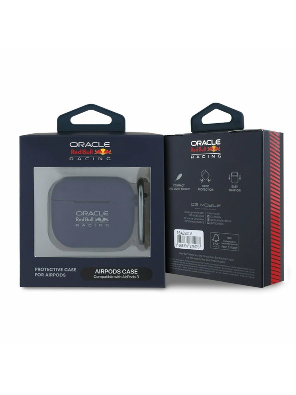 Oracle Red Bull Racing Red Bull Силиконов калъф за AirPods 3 Navy