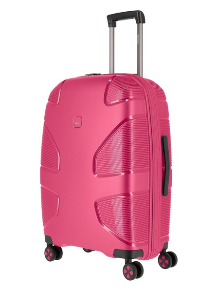 IMPACKT Пътнически куфар IMPACKT IP1 M Flora pink