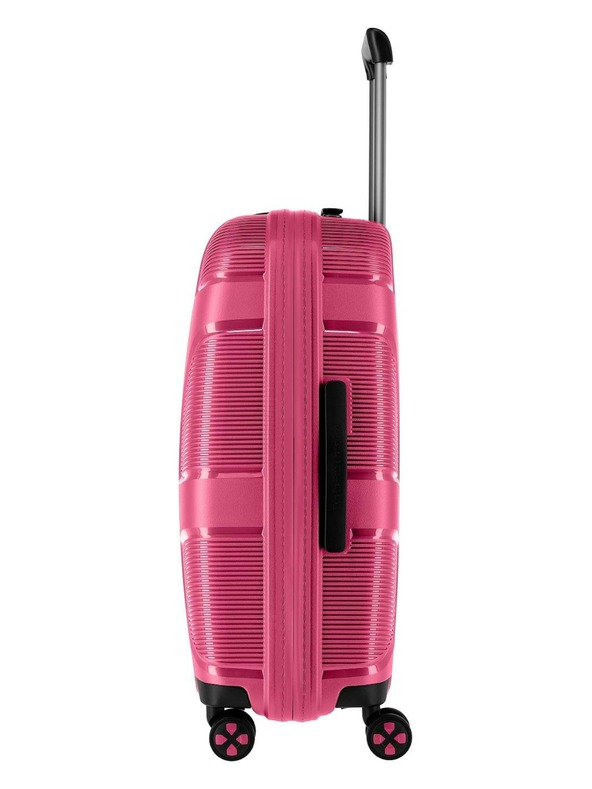 IMPACKT Пътнически куфар IMPACKT IP1 M Flora pink