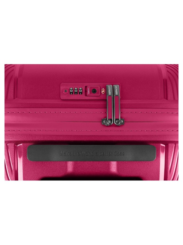 IMPACKT Пътнически куфар IMPACKT IP1 M Flora pink