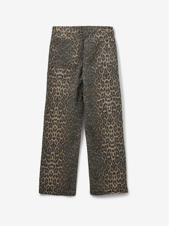 Sofie Schnoor Кафяв дамски шарен торбест панталон Sofie Schnoor