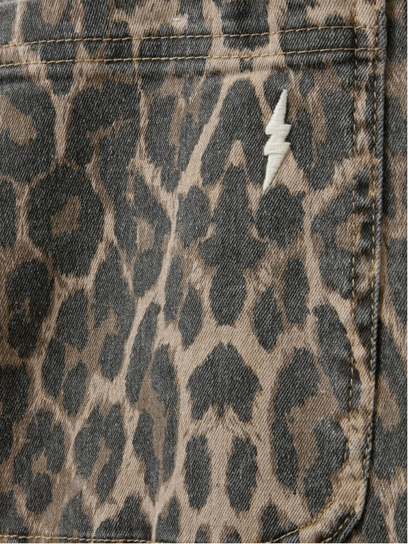 Sofie Schnoor Кафяв дамски шарен торбест панталон Sofie Schnoor