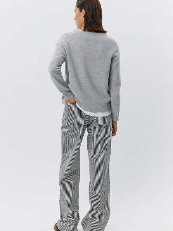 Sofie Schnoor Бели и черни дамски раирани панталони Sofie Schnoor