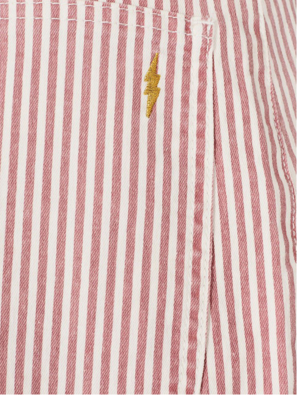 Sofie Schnoor Бели и червени дамски раирани торбести панталони Sofie Schnoor