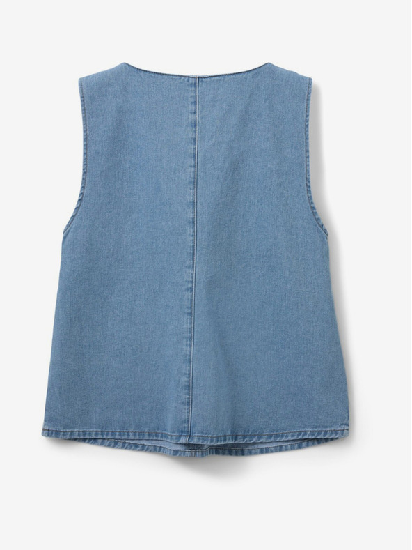 Sofie Schnoor Син дамски топ от деним Sofie Schnoor