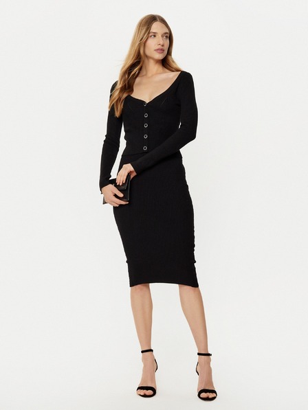 Guess Jeans Дамска черна пола Guess jeans