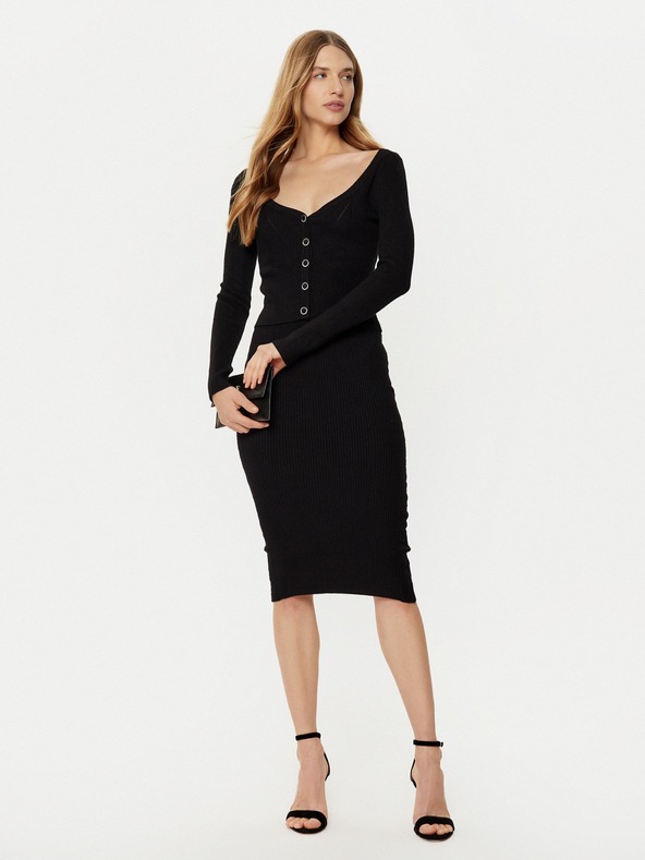 Guess Jeans Дамска черна пола Guess jeans