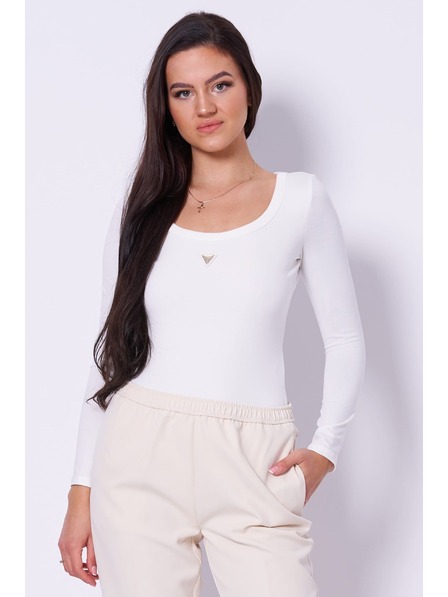 Guess Jeans Дамска бяла боди тениска 1314 Guess jeans