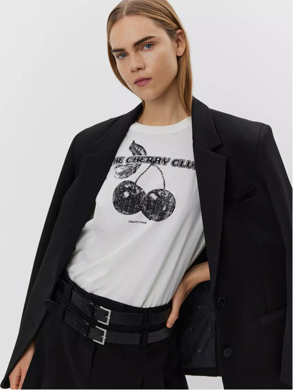 Sofie Schnoor Бяла дамска тениска Sofie Schnoor