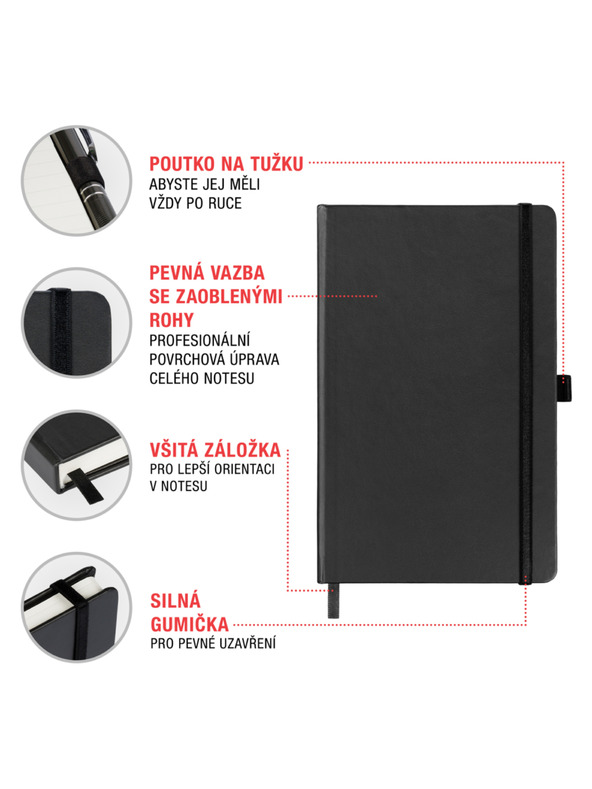 NOTIQUE NOTIQUE Бележки Мрамор, подплатени, 13 x 21 cm BAAGL