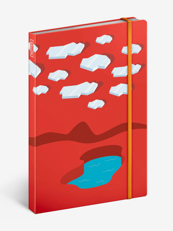 NOTIQUE NOTIQUE Бележки за ледени сърфисти, с подплата, 13 x 21 cm