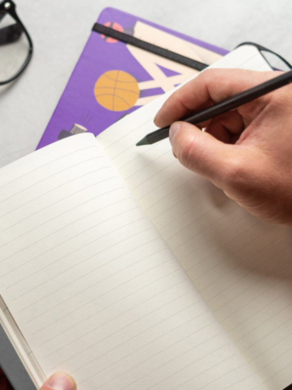 NOTIQUE NOTIQUE Бележки за ледени сърфисти, с подплата, 13 x 21 cm