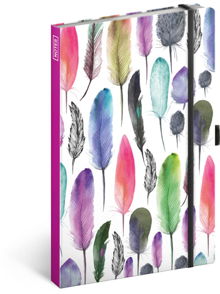 NOTIQUE NOTIQUE Бележки с пера, с подвързия, 13 x 21 см