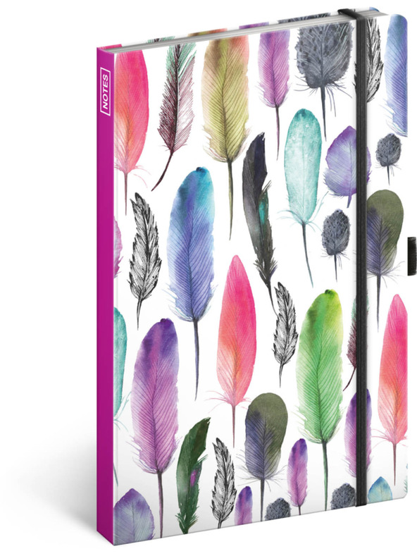 NOTIQUE NOTIQUE Бележки с пера, с подвързия, 13 x 21 см