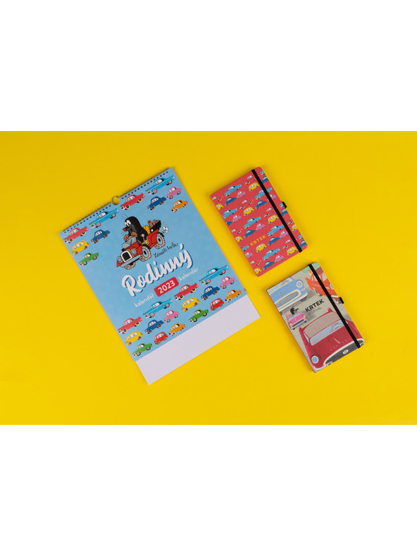 NOTIQUE NOTIQUE Бележки за автомобили с къртици, подплатени, 13 x 21 cm BAAGL